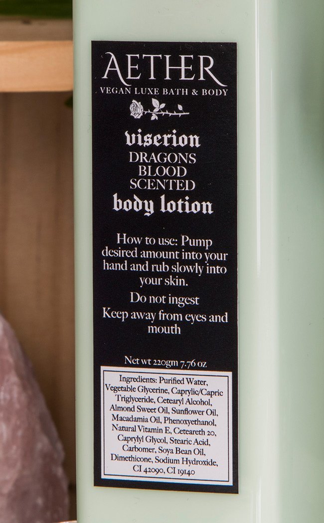 Viserion Dragon's Blood Scented Vegan Body Lotion-Aether-Tragic Beautiful