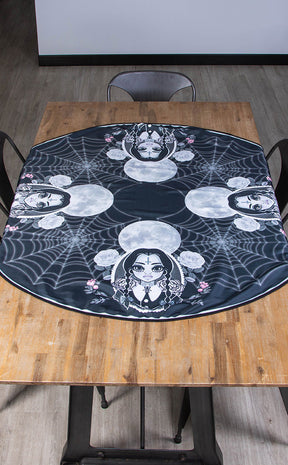 Wednesday Tablecloth | Round-Rose Demon-Tragic Beautiful
