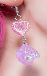 What the Shell Lilac Earrings-Drop Dead Gorgeous-Tragic Beautiful