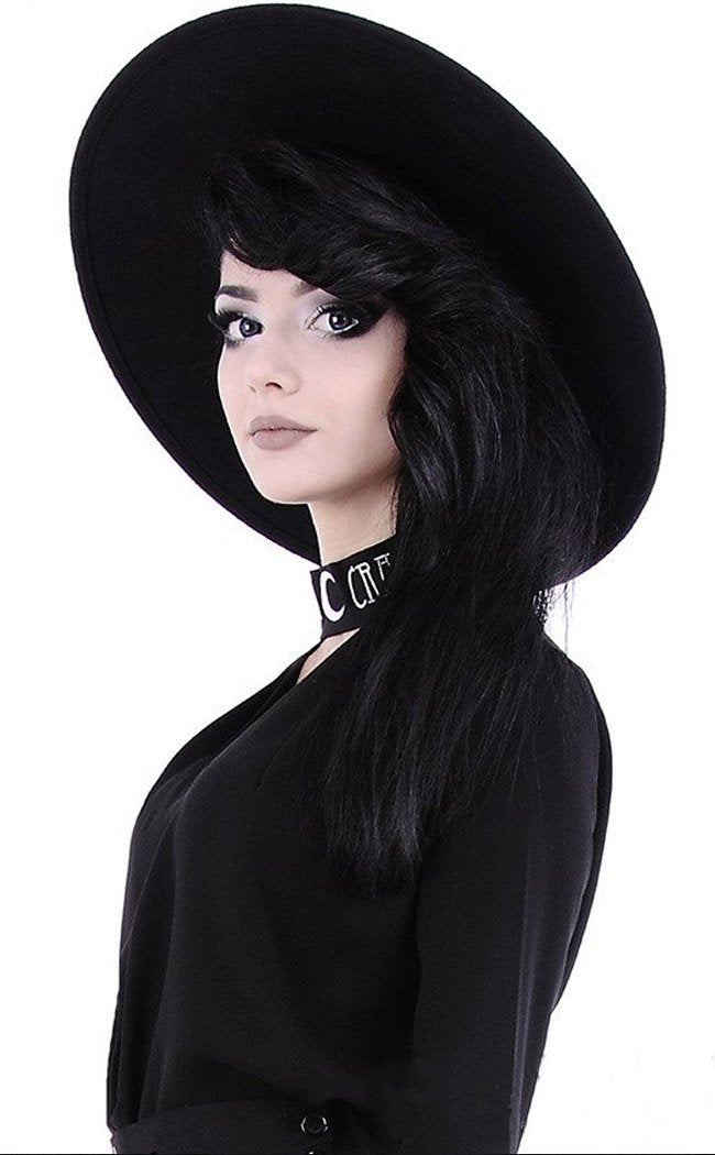 Wide Brim Witch Hat-Restyle-Tragic Beautiful