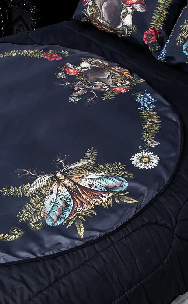 Wild Fae Round Tablecloth | Hedge Witch Cottage-The Haunted Mansion-Tragic Beautiful