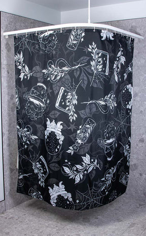 Wild Witch Shower Curtain-The Haunted Mansion-Tragic Beautiful