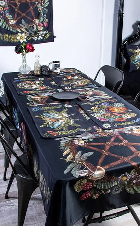 Wild Woods Tablecloth / Throw | Hedge Witch Cottage-The Haunted Mansion-Tragic Beautiful