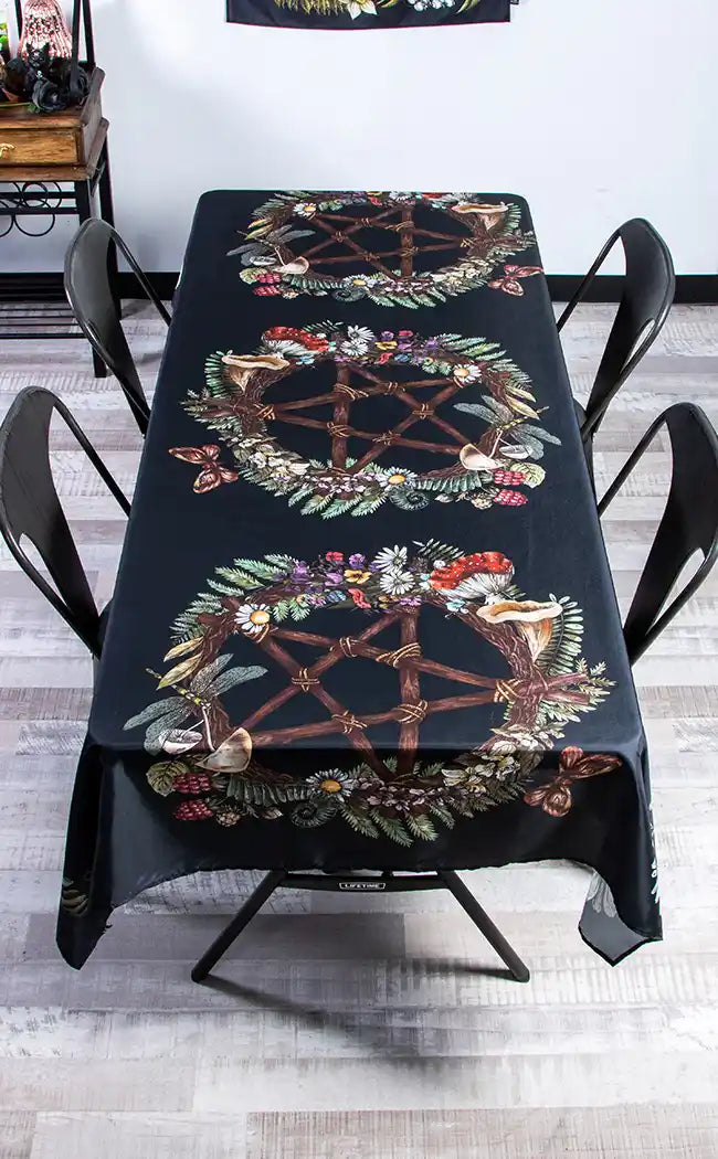 Wild Woods Tablecloth / Throw | Hedge Witch Cottage-The Haunted Mansion-Tragic Beautiful