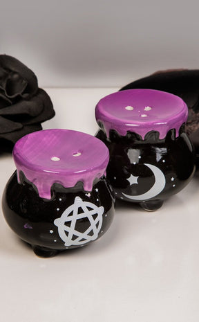 Witches Brew Cauldron Salt and Pepper Set-Homewares-Tragic Beautiful