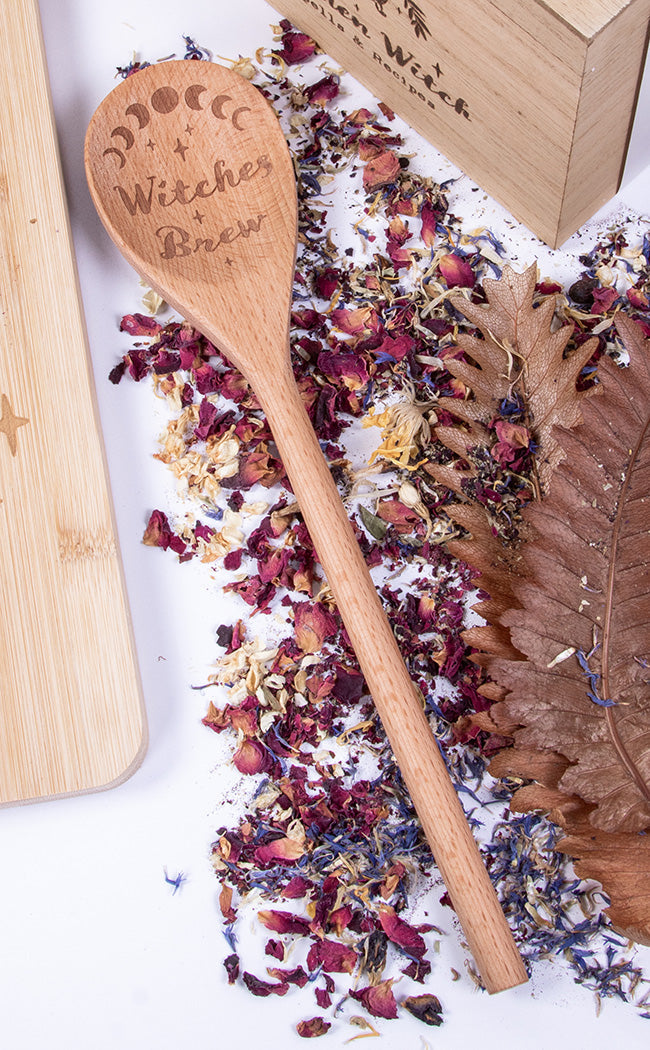 Witches Brew Wooden Spoon-Homewares-Tragic Beautiful