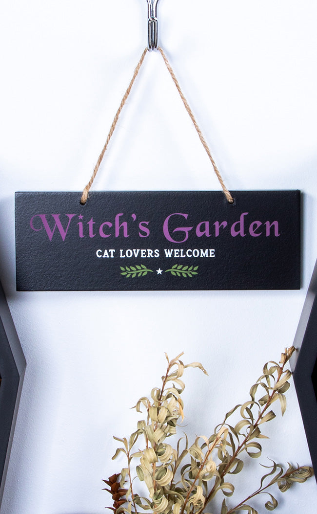 Witch's Garden Hanging Sign-Homewares-Tragic Beautiful