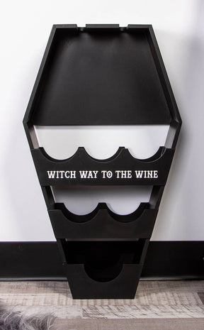 Witchy Wine Coffin Shelf-Homewares-Tragic Beautiful
