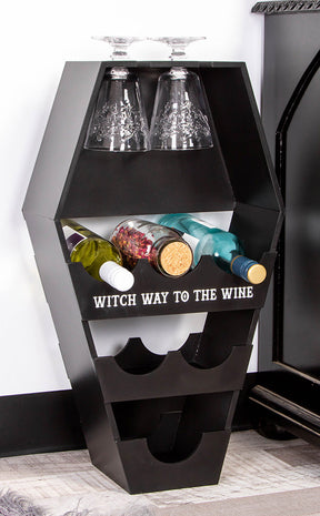 Witchy Wine Coffin Shelf-Homewares-Tragic Beautiful