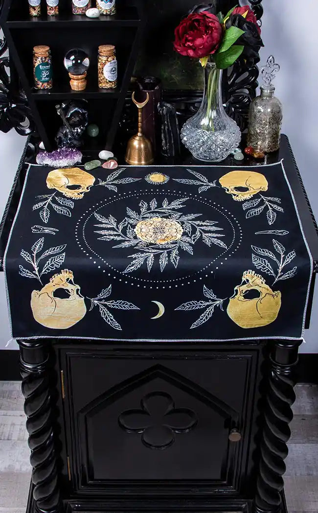 Working With Bones Altar Cloth | Witchcraft Tools & Supplies Australia