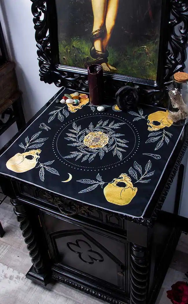 Working With Bones Altar Cloth | Witchcraft Tools & Supplies Australia