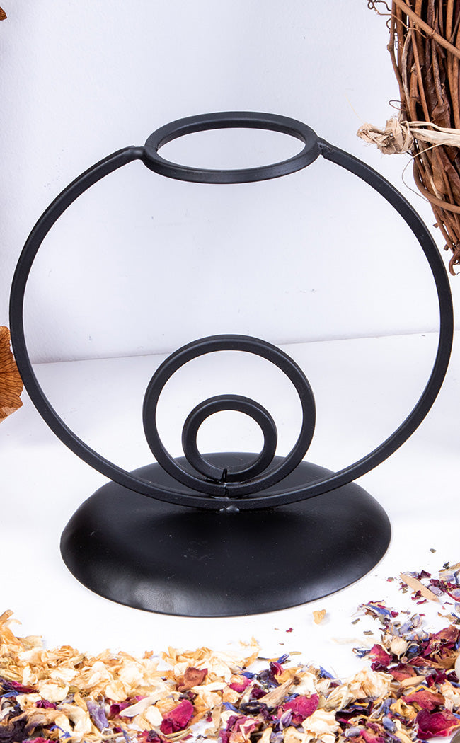 Wrought Iron Sphere Display Stand-Crystals-Tragic Beautiful