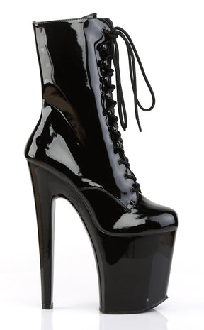 XTREME-1020 Black Patent Ankle Boots-Pleaser-Tragic Beautiful