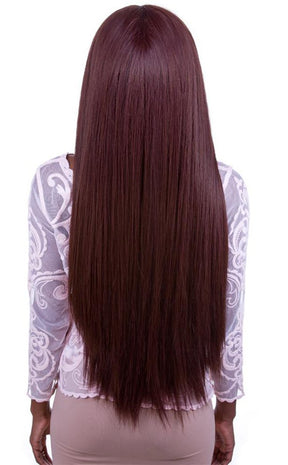 Yaki Lace Front 32" Chocolate Brown Wig-Rockstar Wigs-Tragic Beautiful