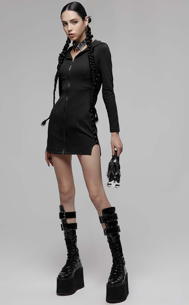 Zahara Hood Dress-Punk Rave-Tragic Beautiful