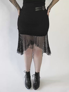 Scylla Fishnet Skirt | Plus Size