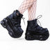 Demonia BOXER-13 Black Platform Sneakers | Goth Unisex Shoes Australia