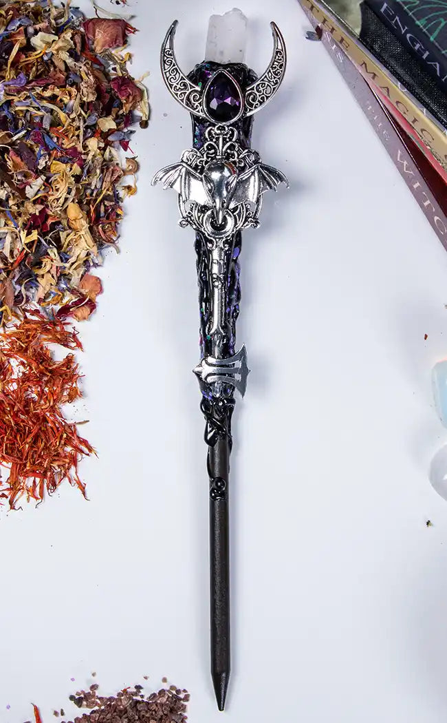 Key to Magic Crystal Wand | Witchcraft Tools & Altar Supplies